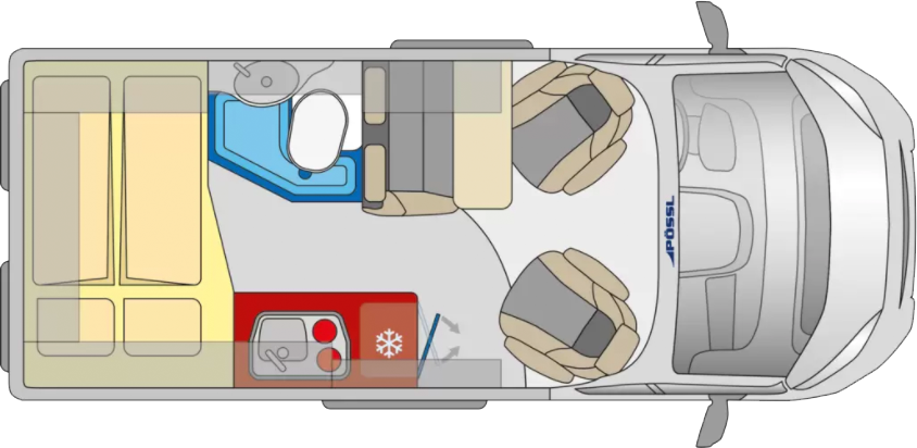 Plattegrond en indeling van de Roadcamp