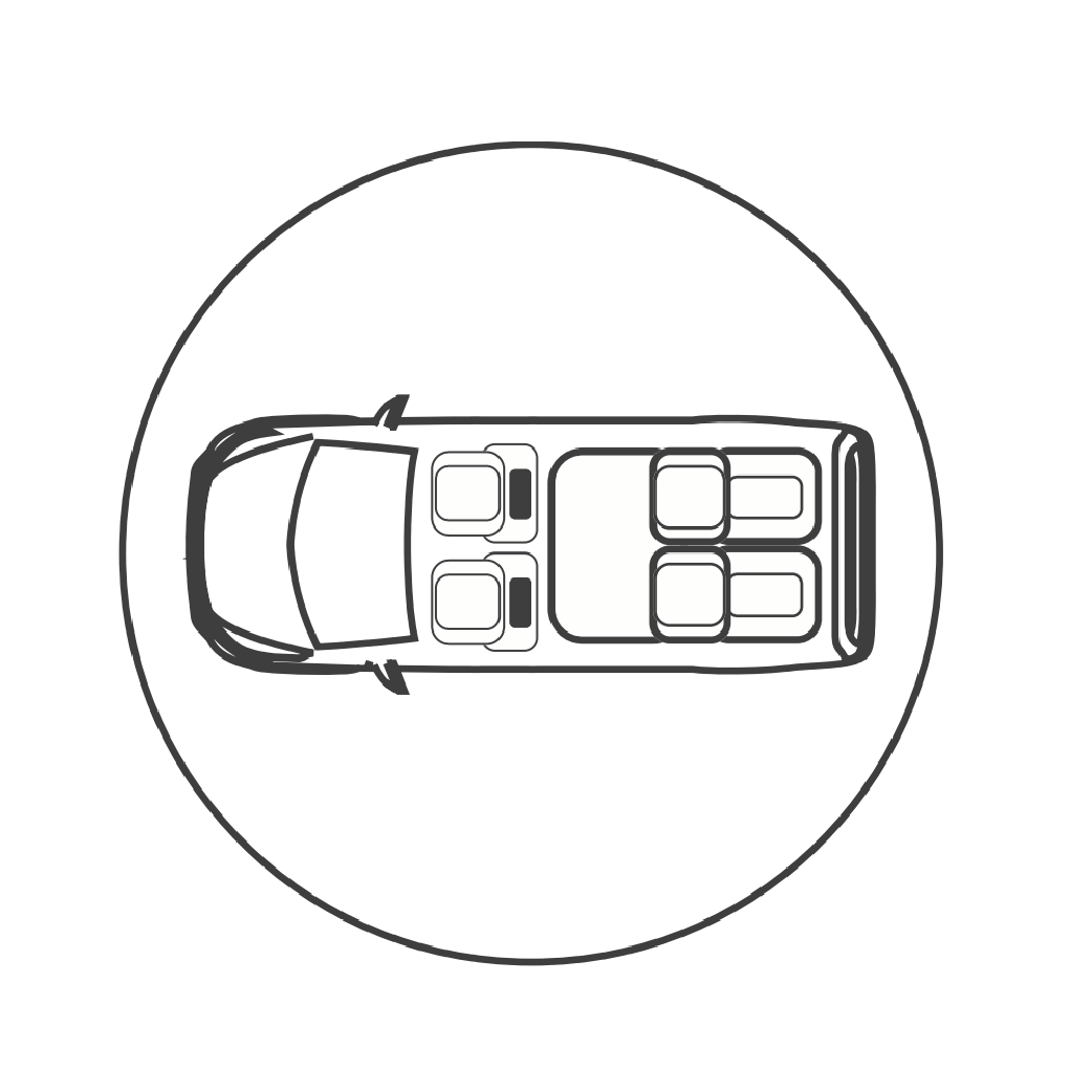 Icoon 2 zitsbank/slaapbank in de Campstar