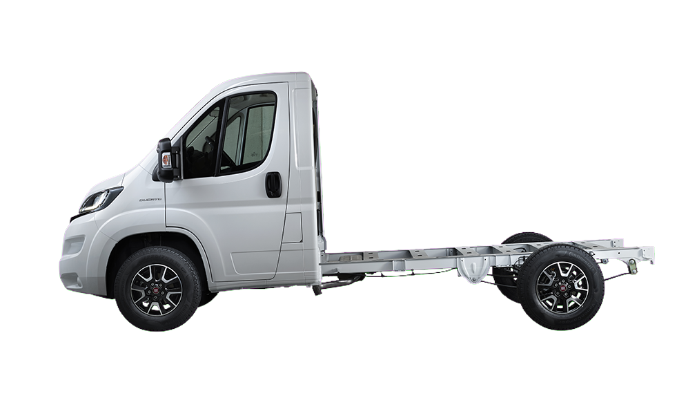 Chassis met originele cabine voor buscamper