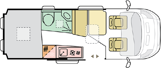 Twin Axess 600 SP Family plattegrond