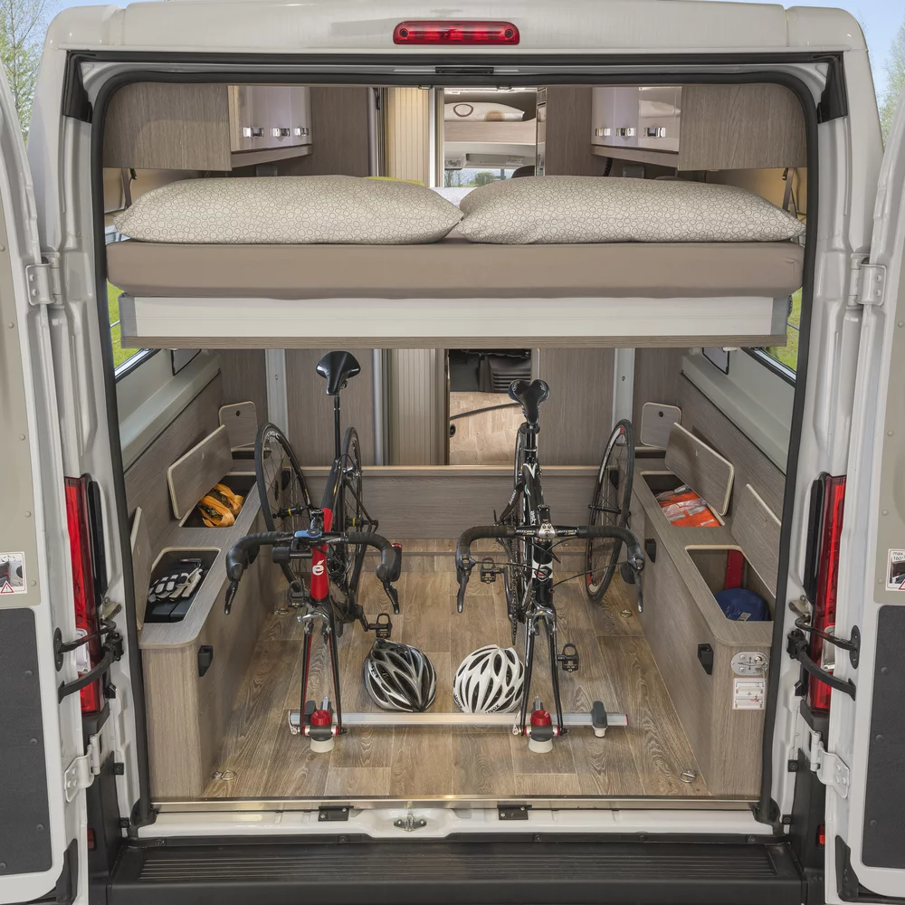 D-line highlights XXL opbergruimte XXL opbergruimte in de Pössl D-line modellen