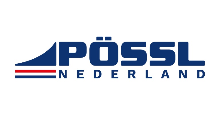 Logo van het camper merk Pössl 