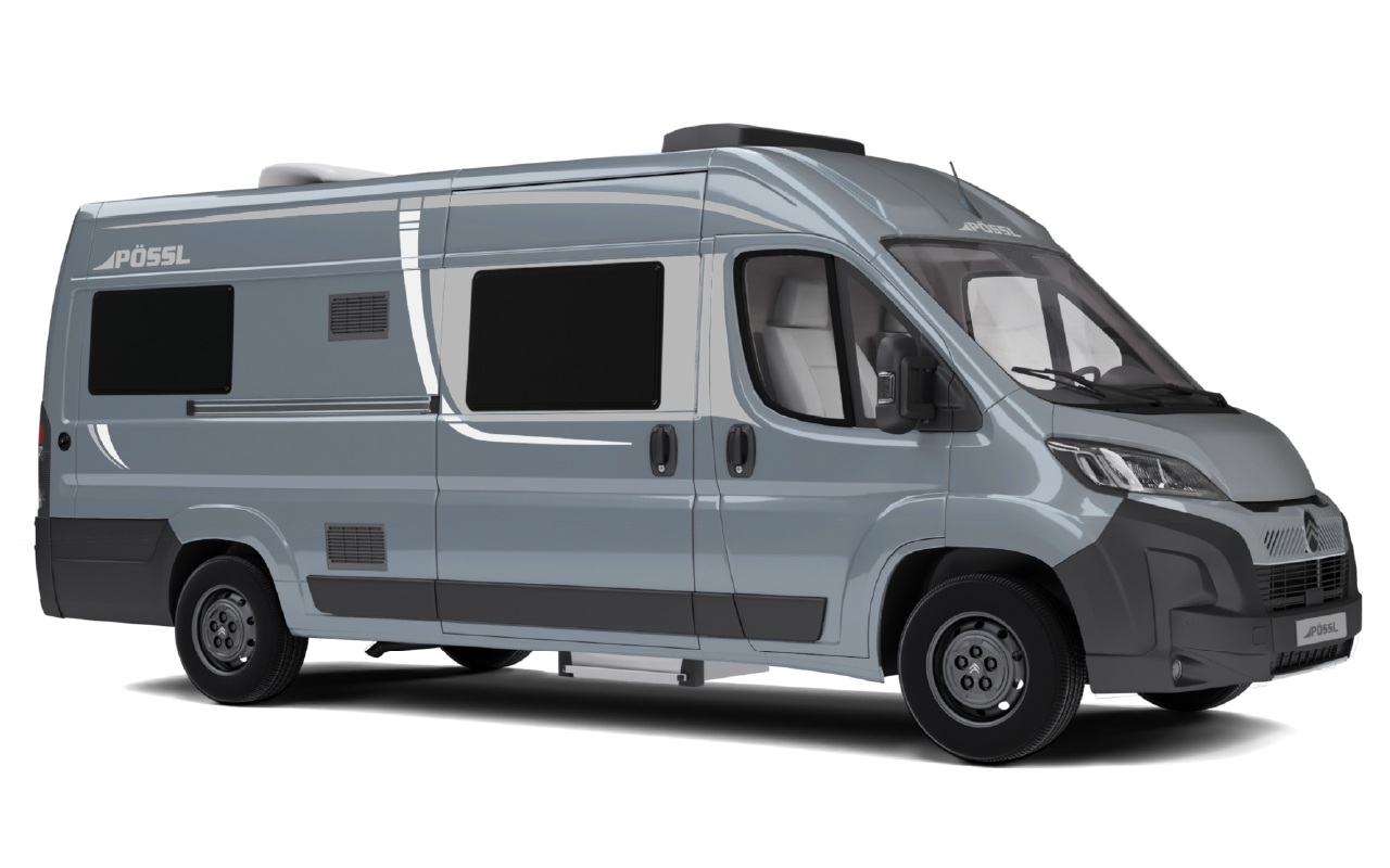 Pössl exterieur kleur Eisen Grijs Metallic