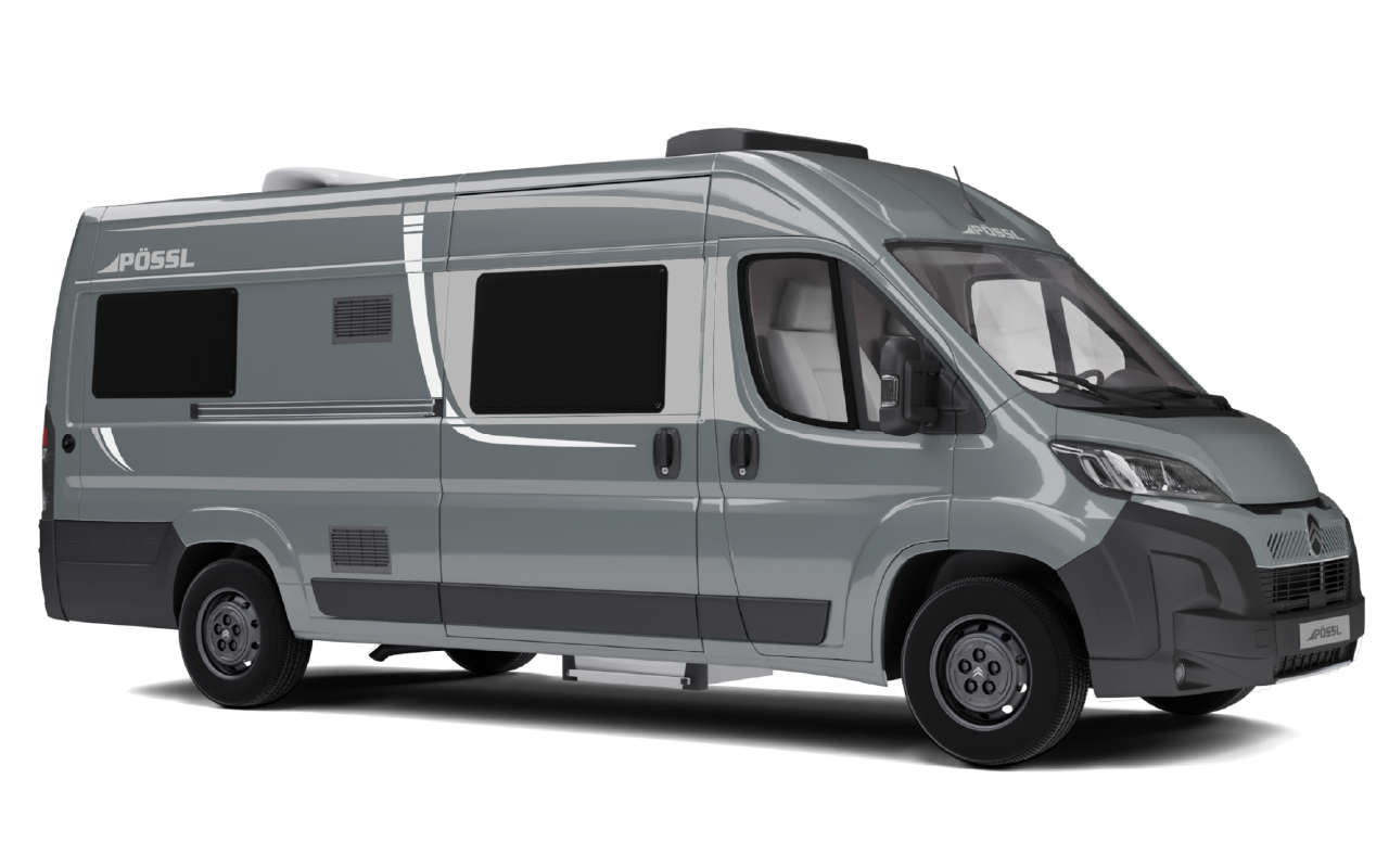 Pössl exterieur kleur Lanzarote Grijs / Thunder Grijs