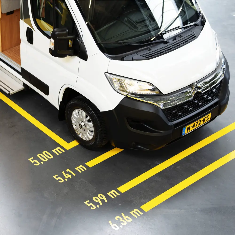 Camper keuzehulp lengte van de buscamper